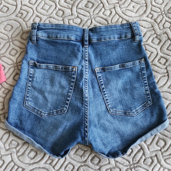 Levi's retro neon pink t-shirt and high waist shorts lot s - Picture 5 of 8